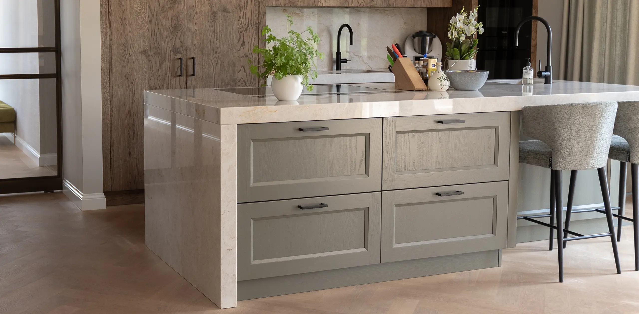 Landelijke moderne keuken
